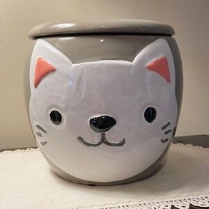 Cat Face Ceramic Self Watering Planter Pot